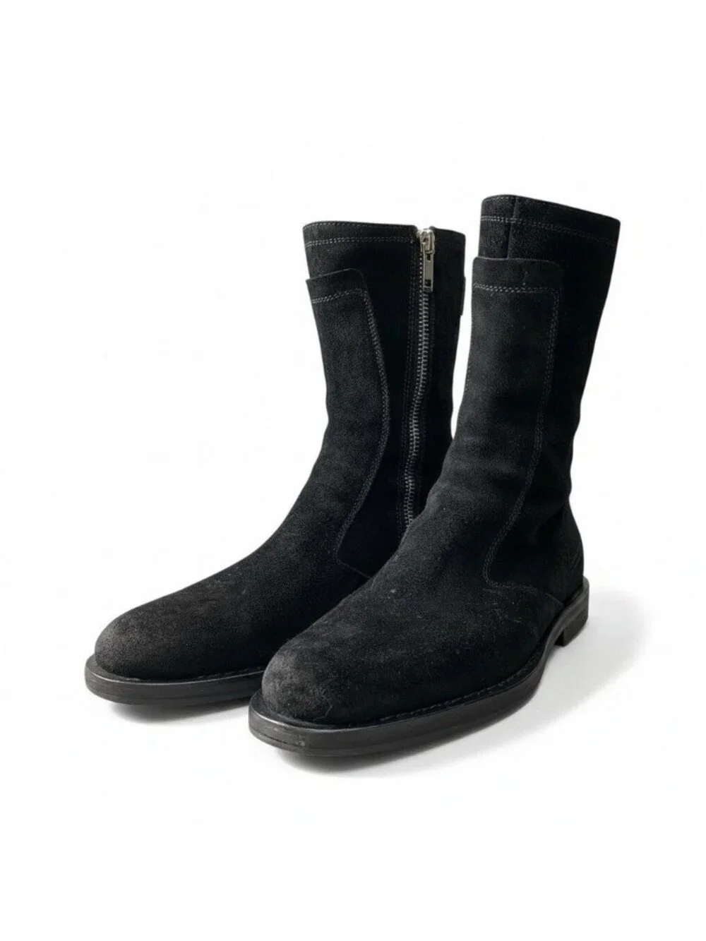 Dior Homme Era Votc Suede Leather Boots Side Zip 42.5 Black Shoes